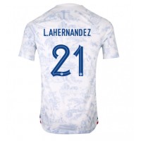 Muški Nogometni Dres Francuska Lucas Hernandez #21 Gostujuci SP 2022 Kratak Rukav